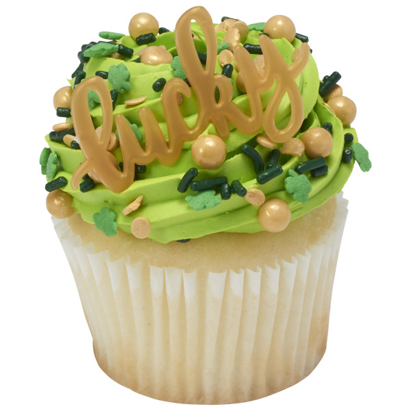 Gold Lucky Cupcake Layon