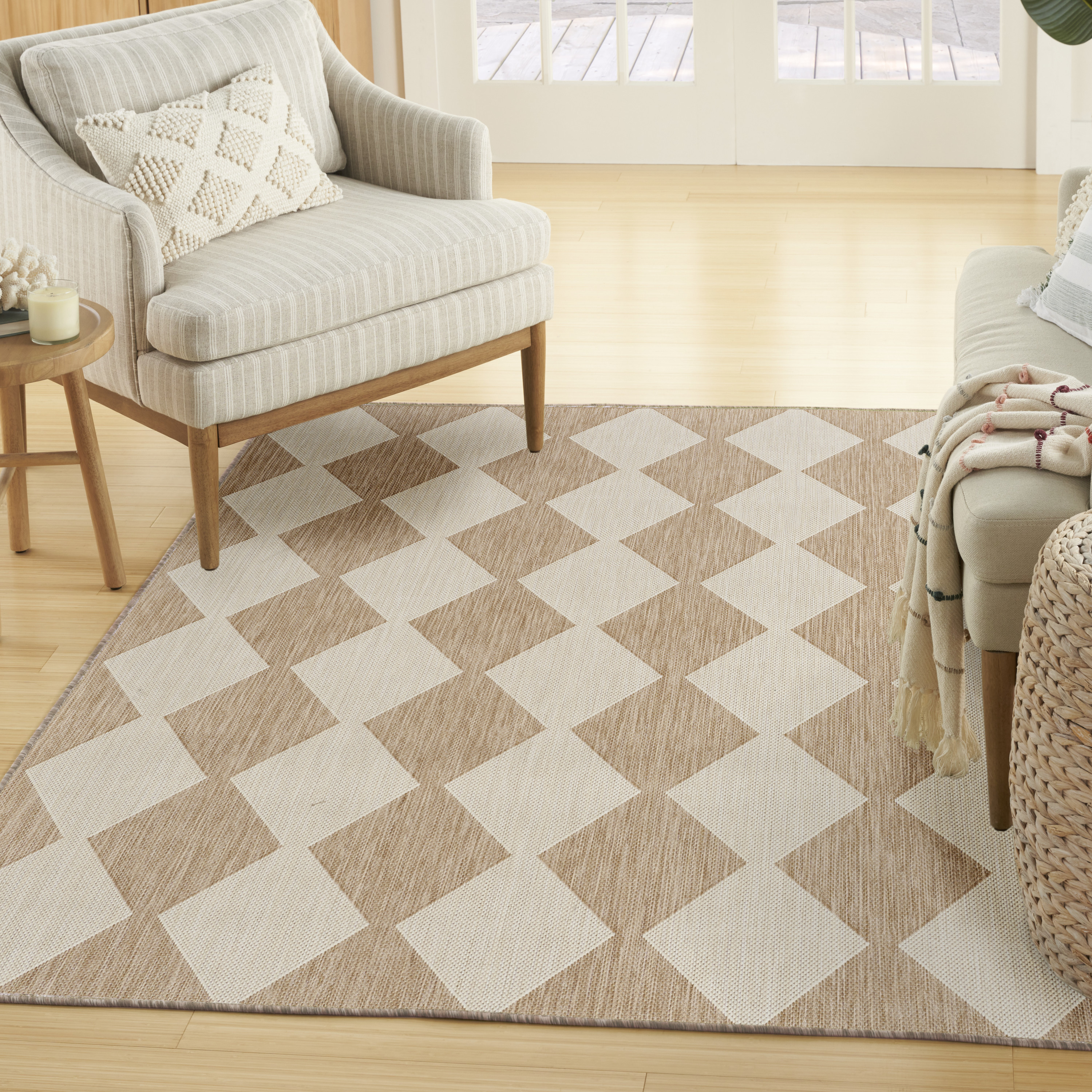 Nourison Positano 4' x 6' Jute Modern Rug