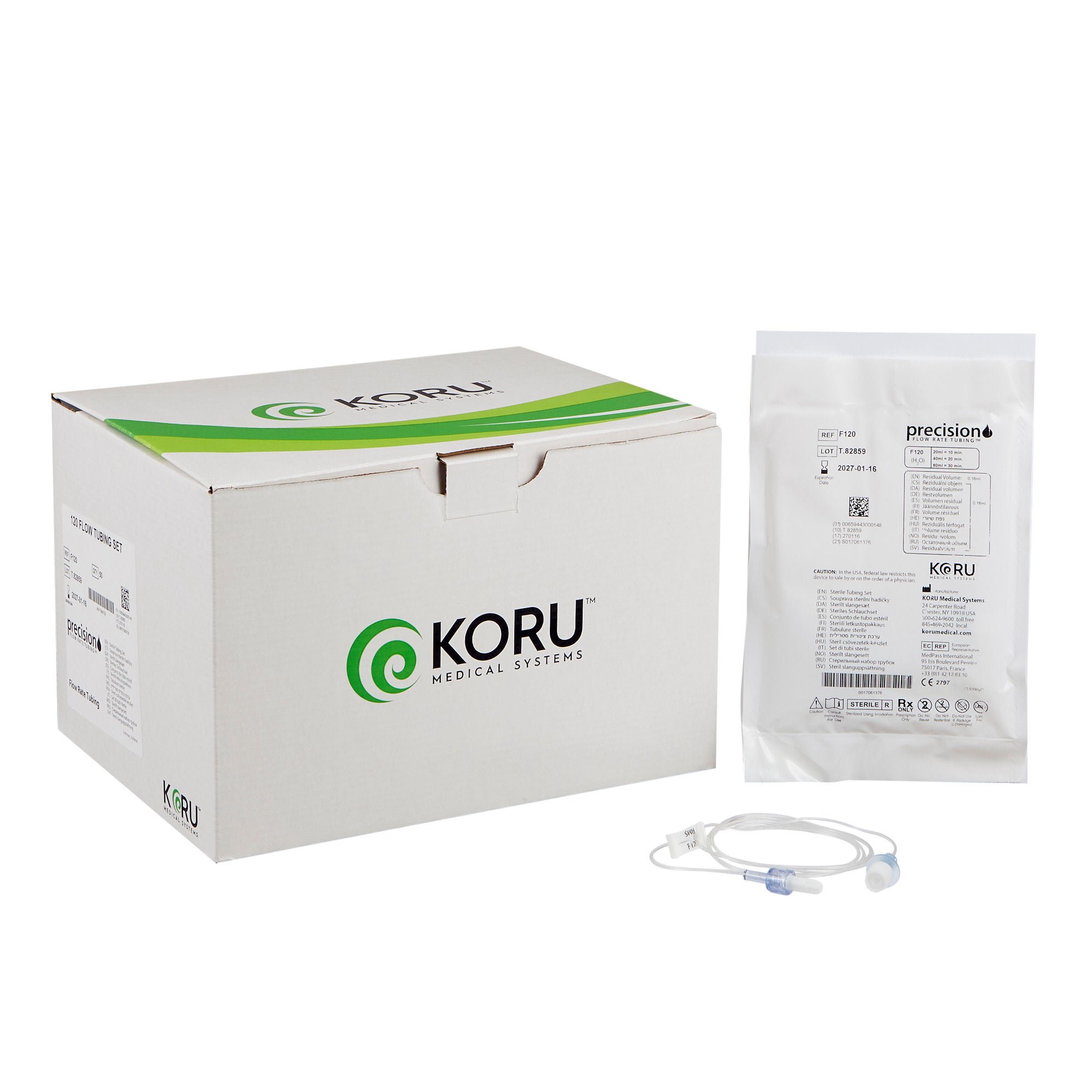 Precision™ Flow Rate Tubing for use with Freedom Syringe Infusion System