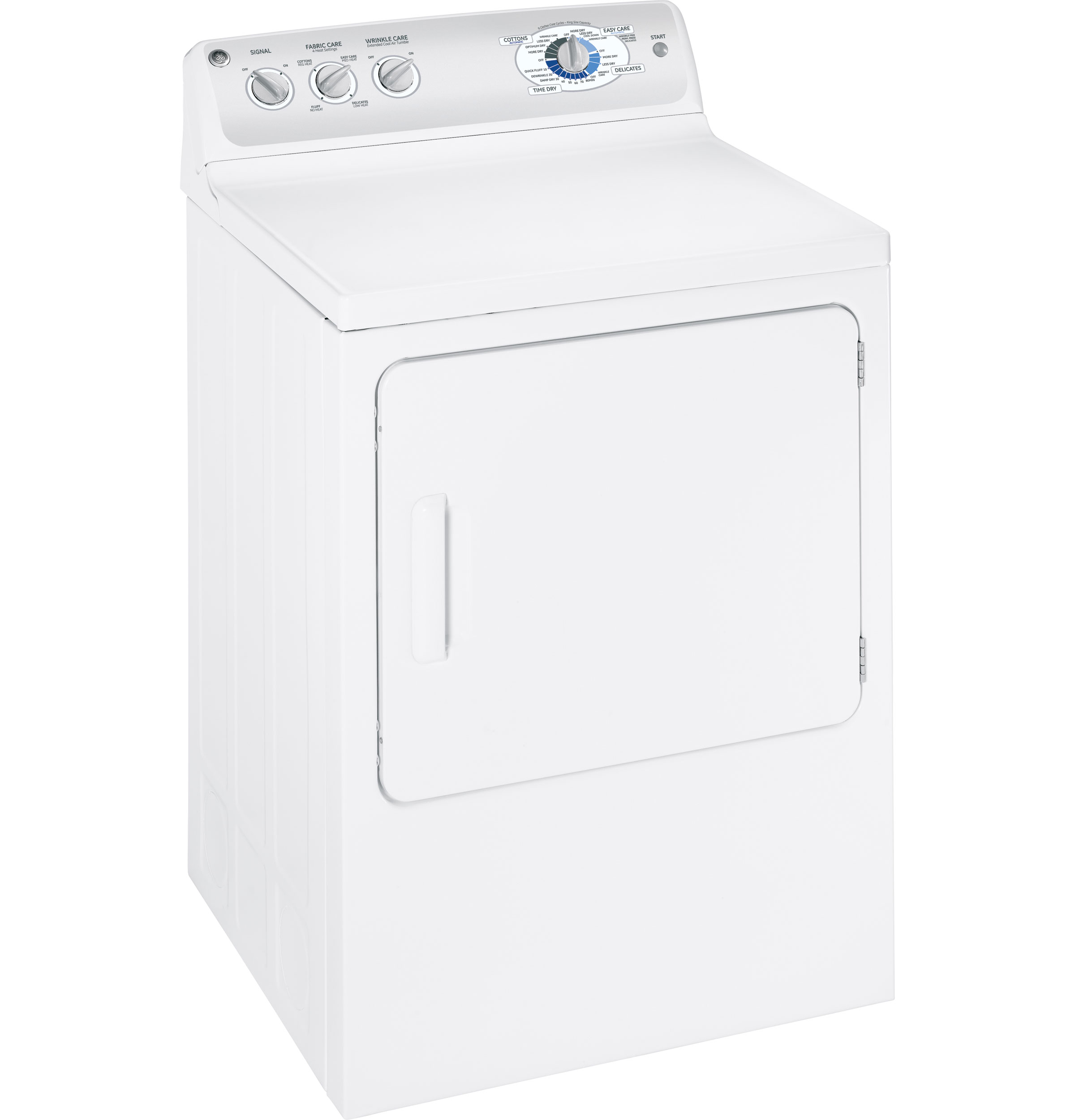 GE® 7.0 Cu. Ft. Super Capacity Electric Dryer with Stainless Steel Drum