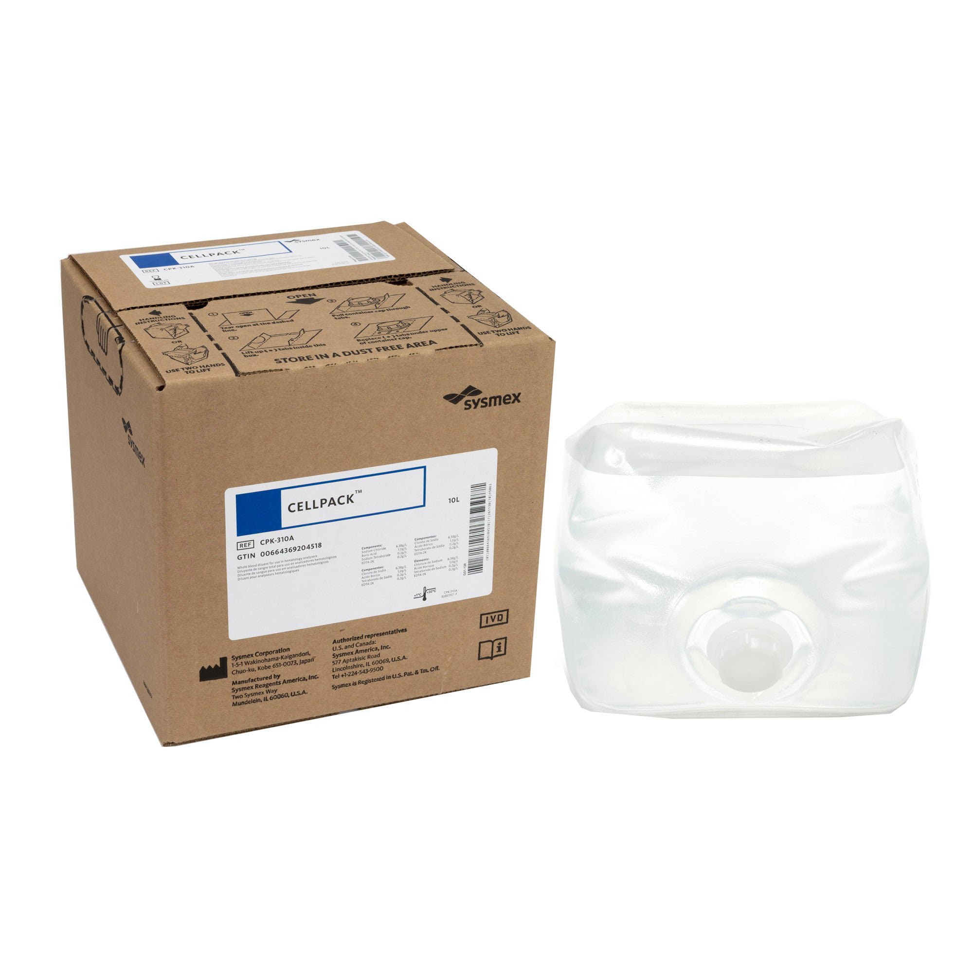 Cellpack® Hematology Reagent Diluent, Hematology test