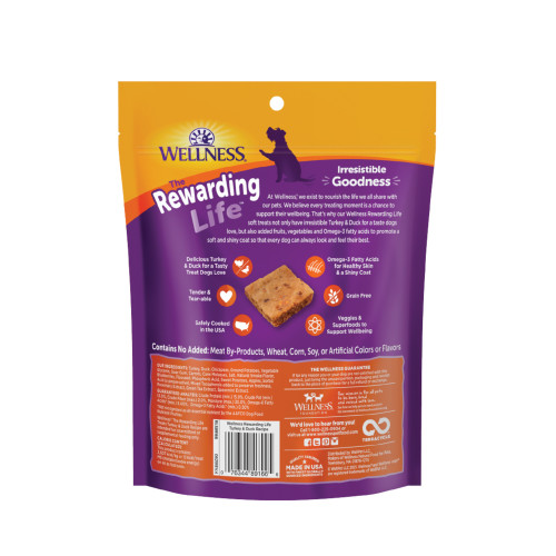 Wellness Rewarding Life Turkey & Duck back packaging