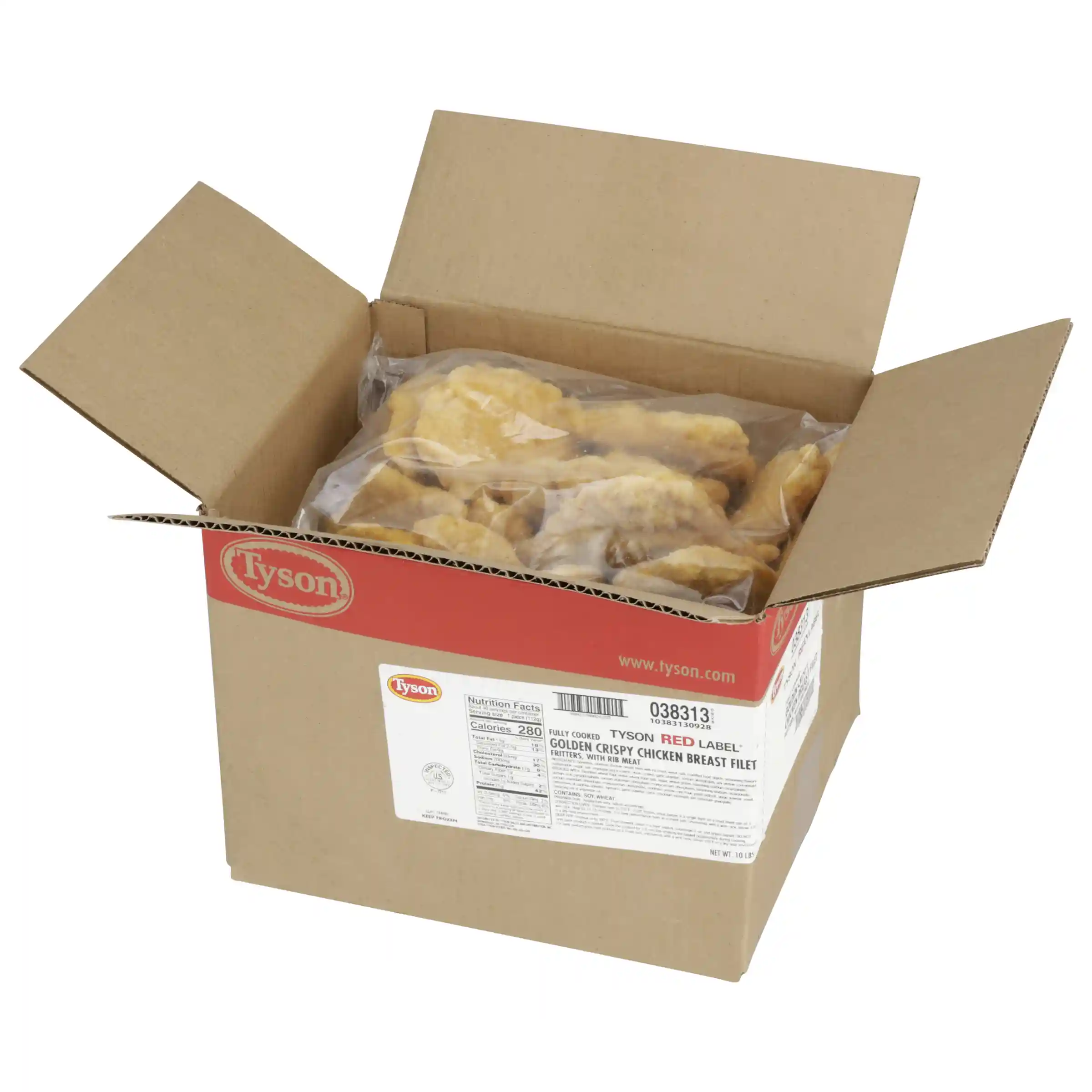 Tyson Red Label® Fully Cooked Golden Crispy Chicken Breast Filet Fritters, 4 oz._image_4