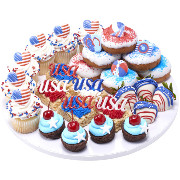 USA Script Cupcake Layon