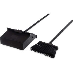 Carlisle, Duo-Pan, Black, 12", Dust Pan with Broom