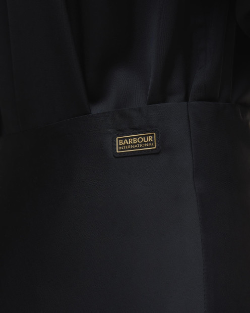 Kaia Satin Midi Skirt Black