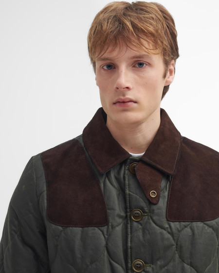 Barbour x TO KI TO Sporting Quilted Waxed Jacket