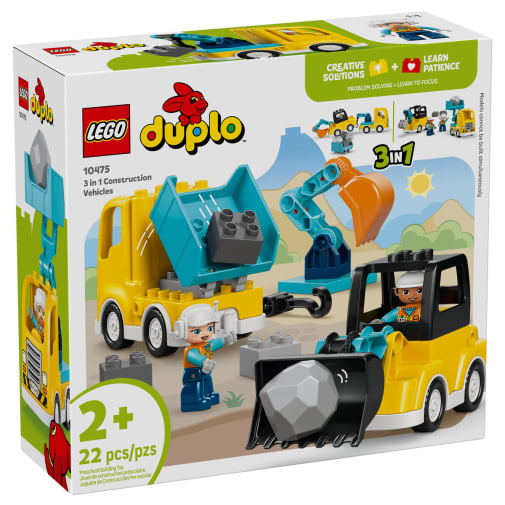 LEGO DUPLO Town 3 in 1 Construction Vehicles (10475)