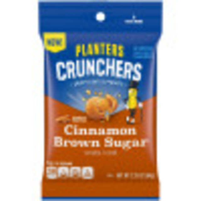 Planters Crunchers Snack Nuts Cinnamon Brown Sugar 2.25 oz Bag image