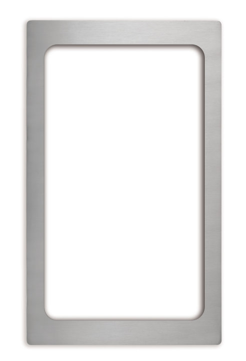 Miramar® stainless steel template for one full-size Miramar contemporary food pan