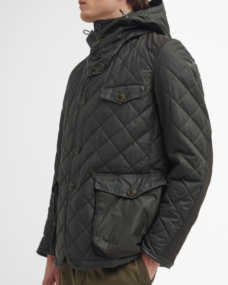 Barbour x TO KI TO Driving Quilted Waxed Jacket