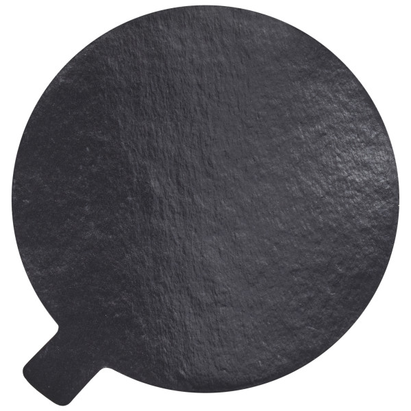4" Round Black/Gold Reversible Waxed Corrugated Cake Board