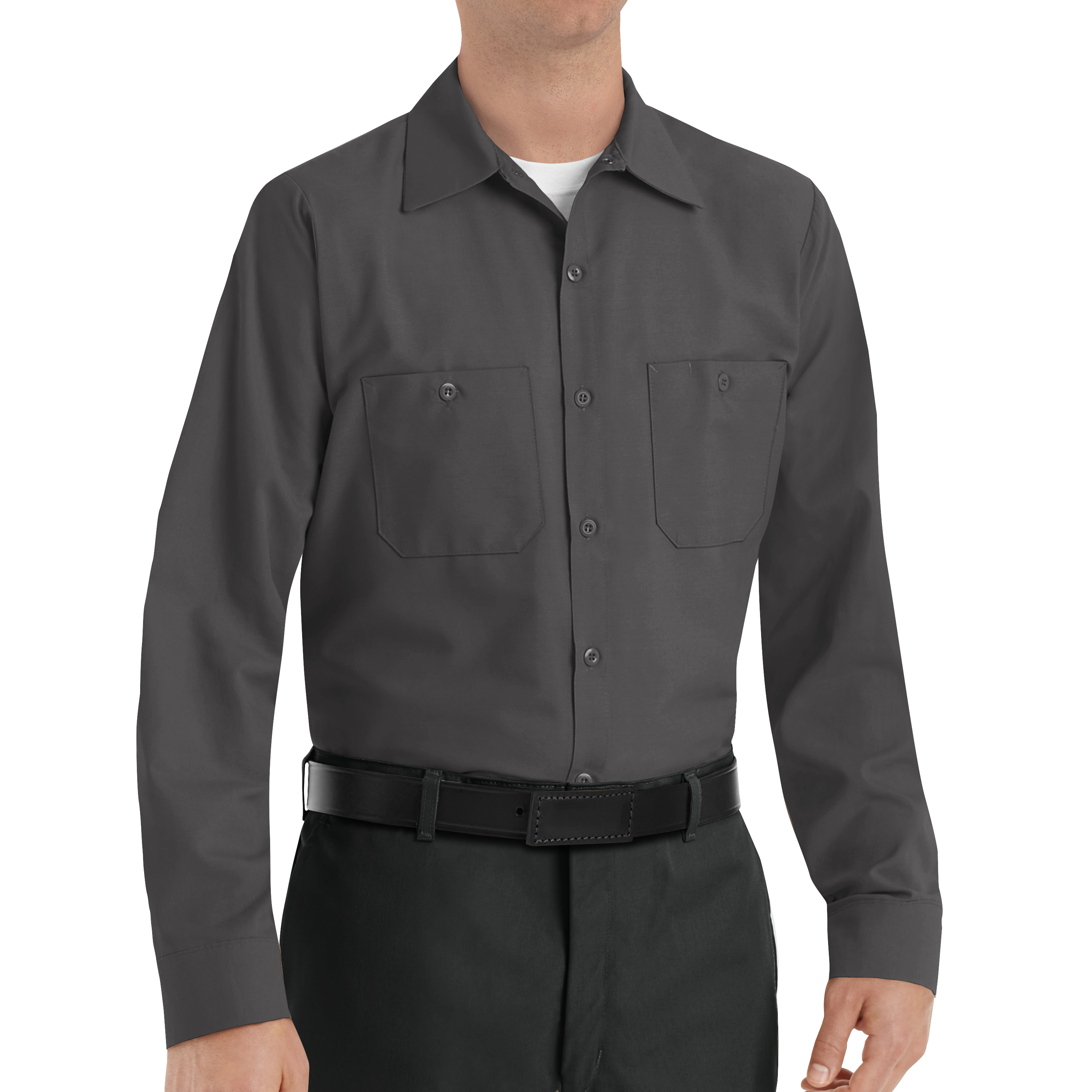 Red Kap Men's Long Sleeve Industrial Work Shirt