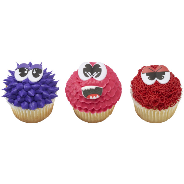 Doodle Eyes Cupcake Rings