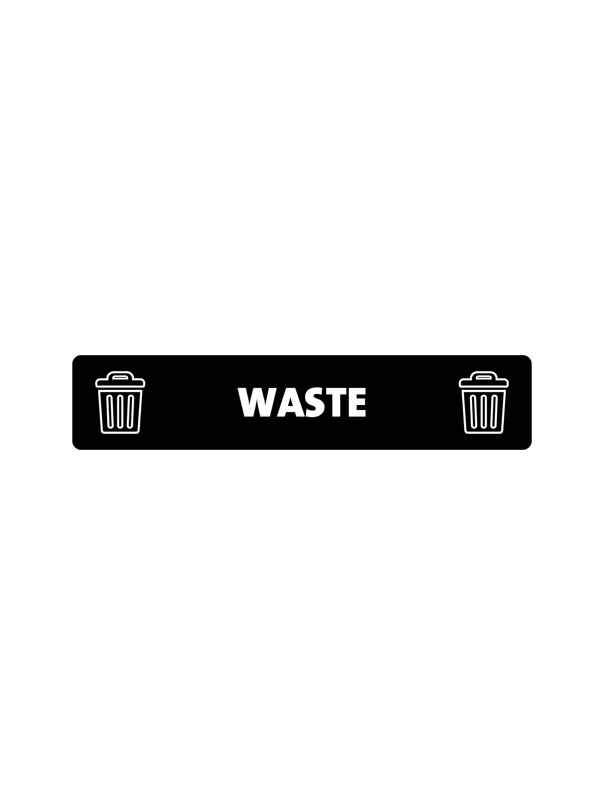 EXPRESSION – Label – Waste – Black