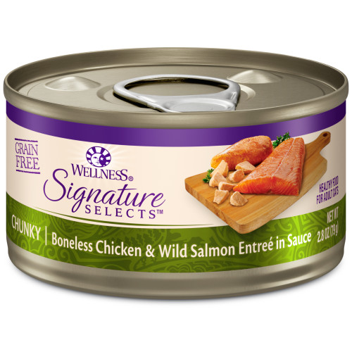 Wellness CORE Signature Selects Chunky Chicken & Salmon Front packaging