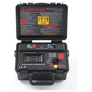 Amprobe, Milliohm Meter, LCD, 0.5A, 9.8 L x 7.5 H x 4.3 W in.