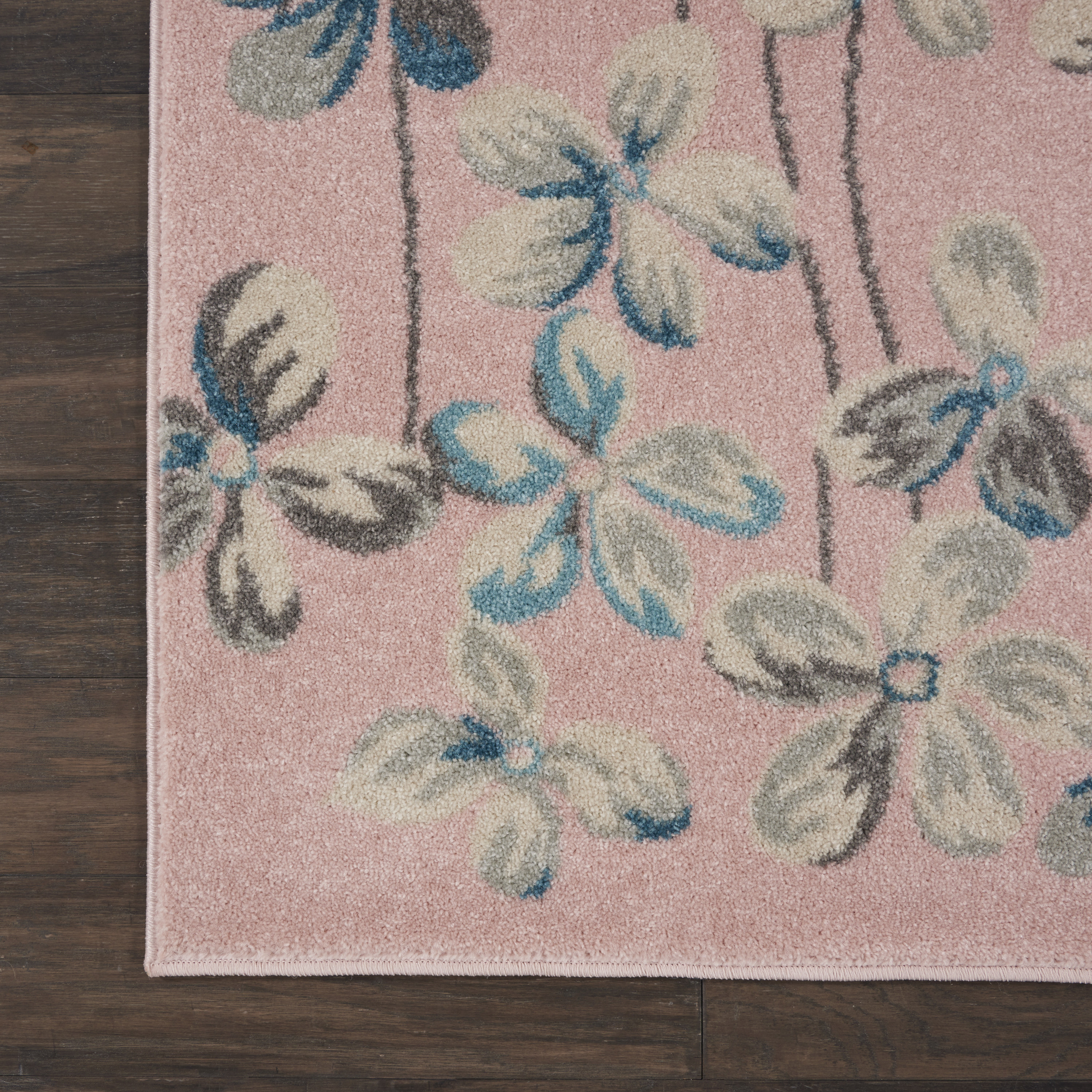 Nourison Tranquil 8'10" x 11'10" Pink Contemporary Indoor Rug