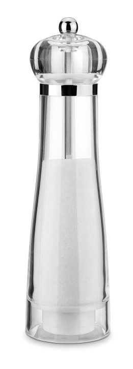 Moulin à sel acrylique transparent de 23 cm