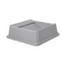 Rubbermaid Commercial, Untouchable, Square, Resin, 35 gal, Gray, Receptacle Lid