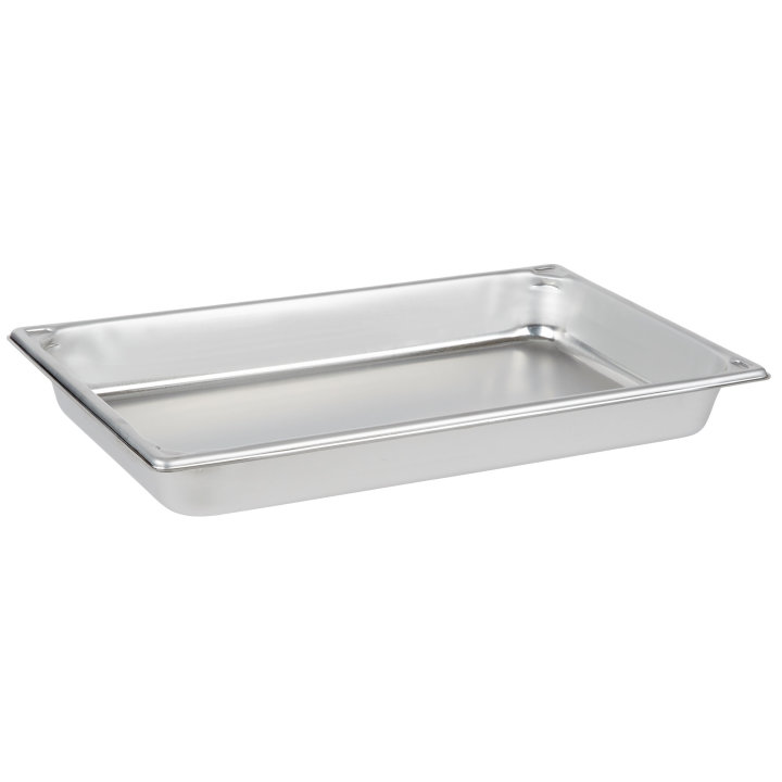 Full-size 2 ½-inch-deep Super Pan® heavy-duty stainless steel steam table pan