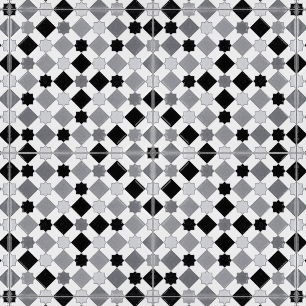Sevillano Giralda Light Grey 7-7/8 in. x 7-7/8 in. Ceramic Wall Tile