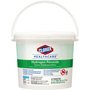 Clorox, Clorox Healthcare Hydrogen Peroxide Cleaner Disinfectant Wipes,  185 Wipes/Container