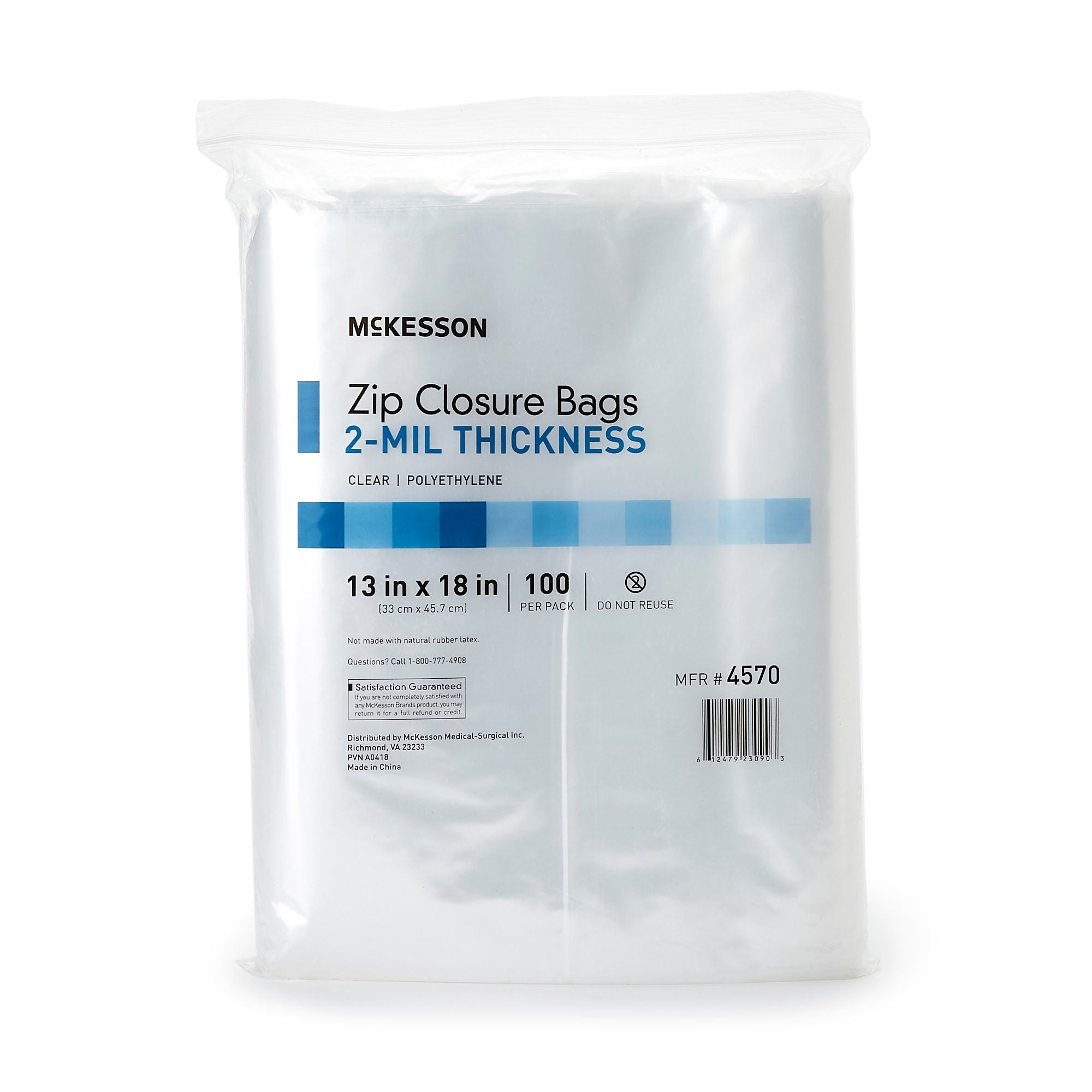 McKesson Zip Closure Bag, 13 x 18 Inch