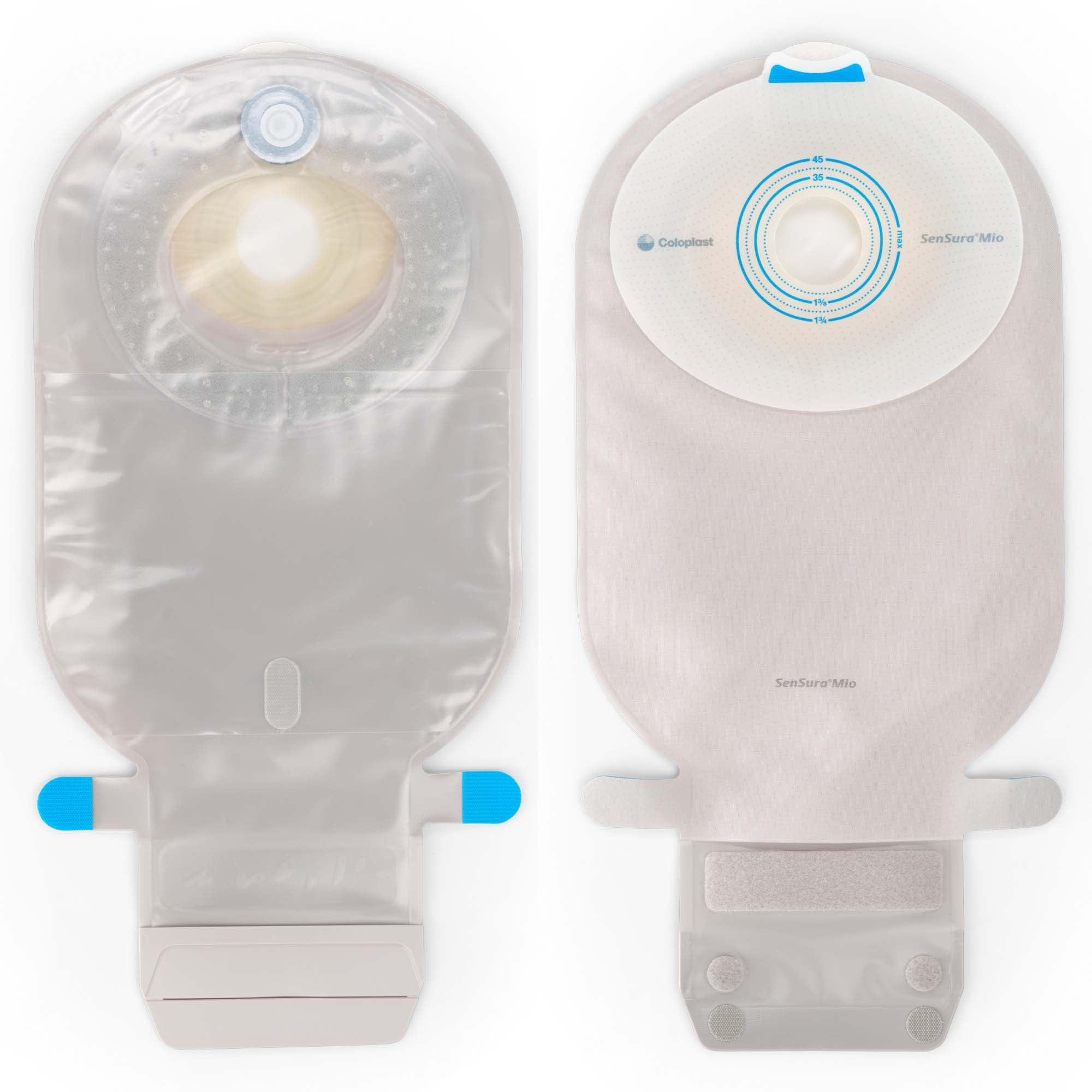 SenSura® Mio Flat 1-Piece Transparent Ostomy Pouch, 28mm Stoma