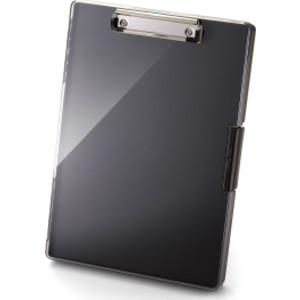 Clear View Clipboard Storage Box, Black