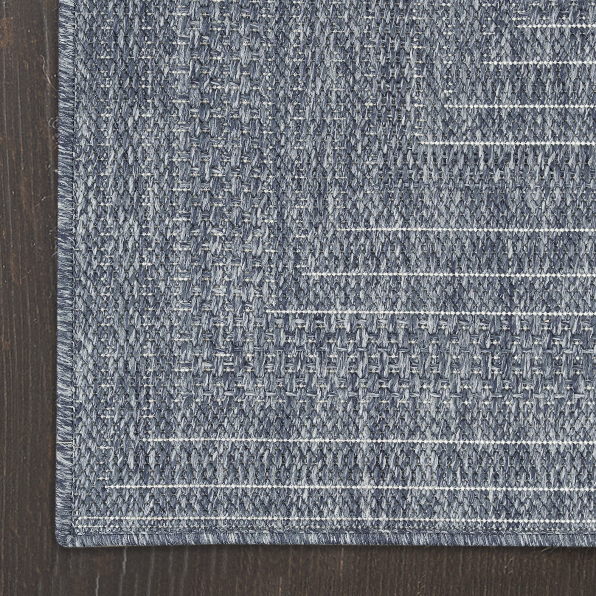 Nourison Tulum 6' x 9' Denim Outdoor Rug