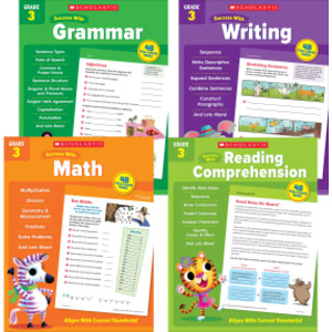 Scholastic Third Grade Success Workbooks, 4 Book Set