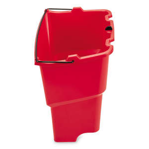 Rubbermaid Commercial, WaveBrake, 18qt, Dirty Water Bucket, Red