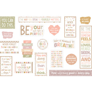 Terrazzo Tones Mini Bulletin Board Set, 18 Pieces