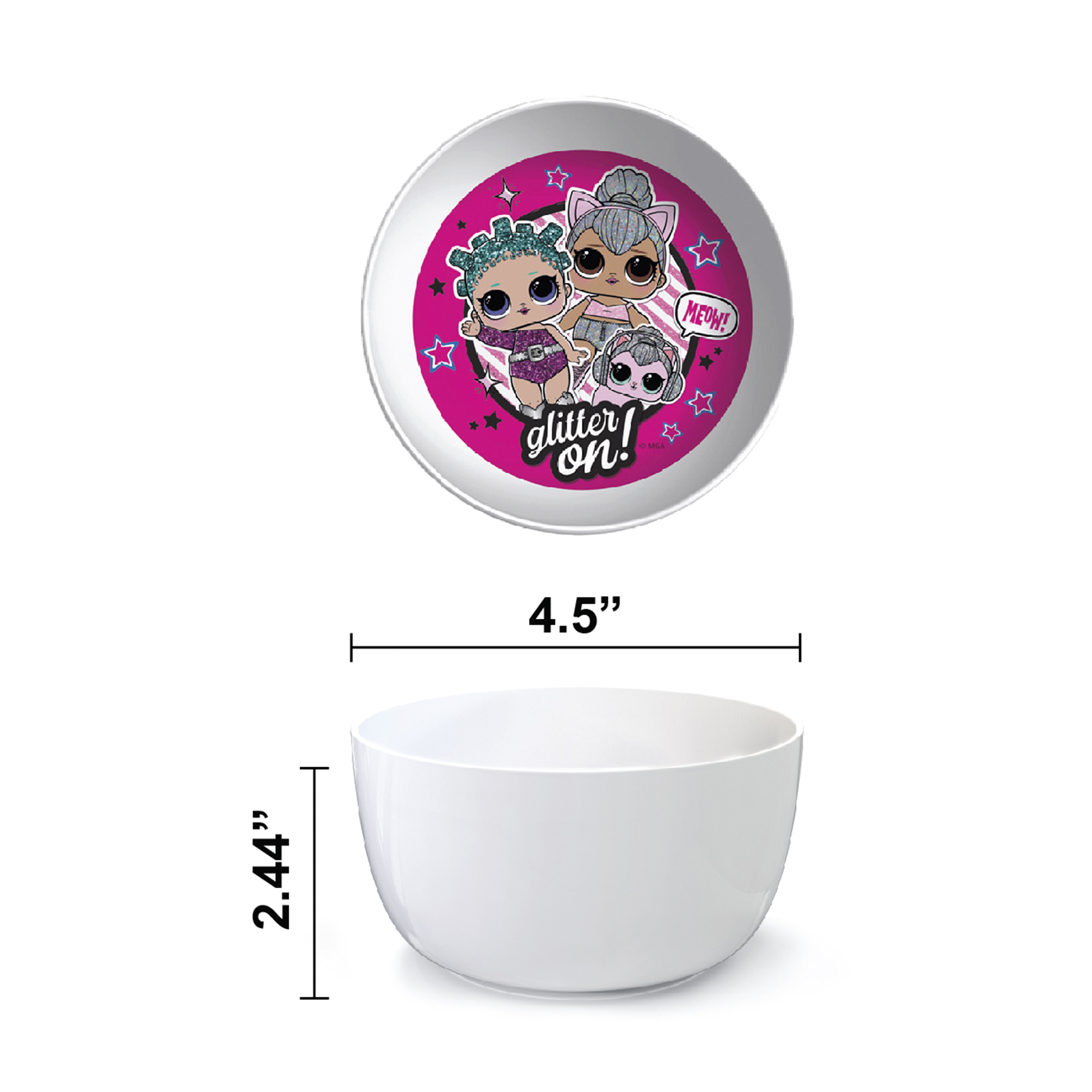LOL Surprise Dinnerware Set, Glitter ON!, 5-piece set slideshow image 12 LOL Surprise Dinnerware Set, Glitter ON!, 5-piece set slideshow image 12