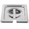 Sixth-size Super Pan V® slotted stainless steel cover