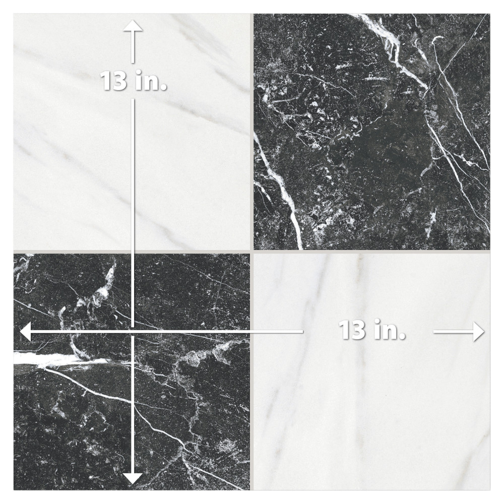 Sample – Merzoni Checker Ruzzini Porcelain Floor and Wall Tile