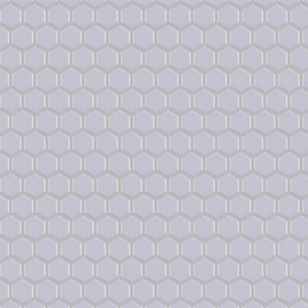 Metro 1″ Hex Glossy Lavender 10-1/4 in. x 11-7/8 in. Porcelain Mosaic Tile