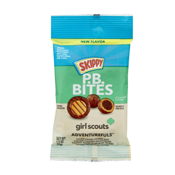 SKIPPY(r) P.B. Bites Adventurefuls, 1.5 oz. Pouch . C1CB - Front Center Inner Pack (Hi Res)