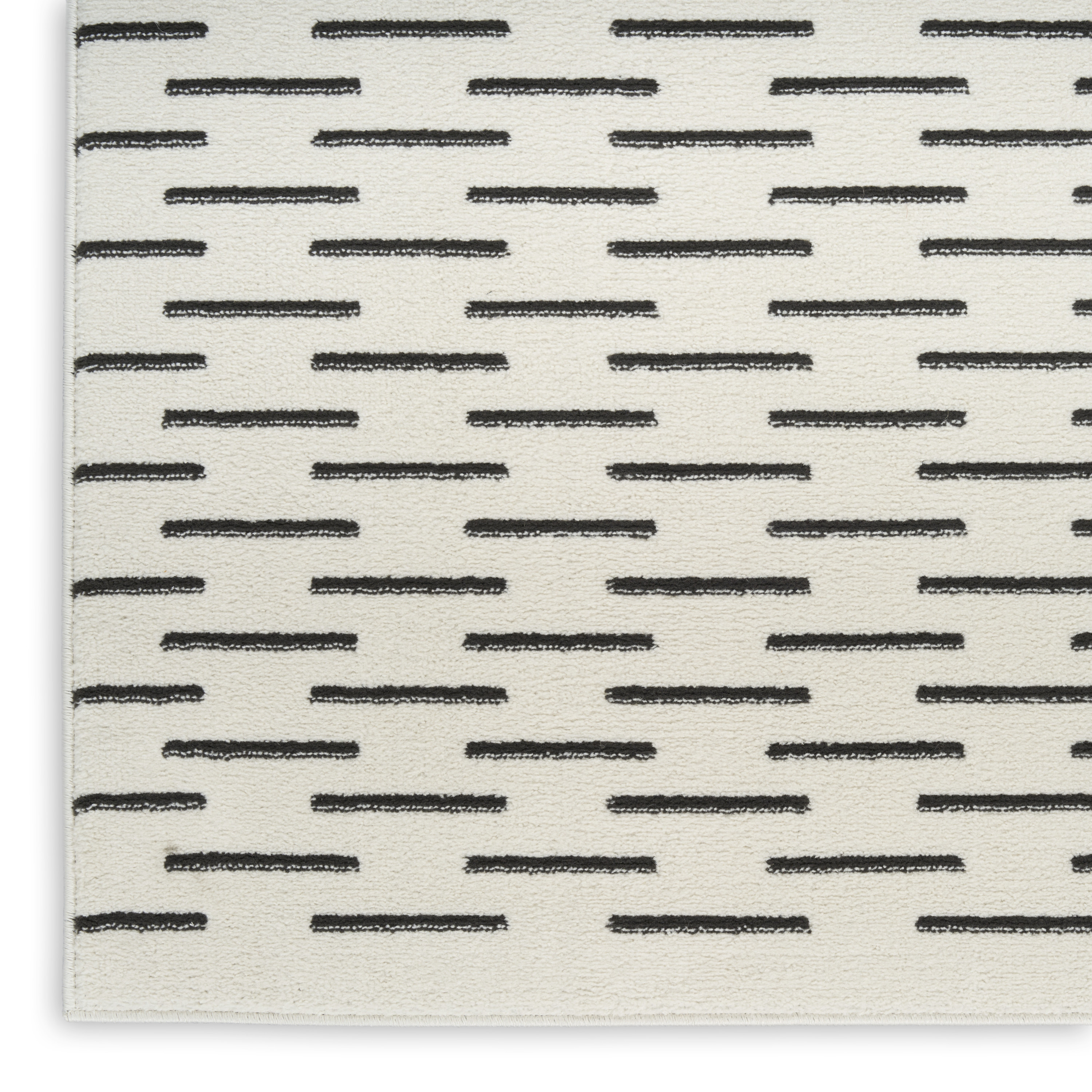 Nourison Nordic 5' x 7' Ivory Black Scandinavian Indoor Rug