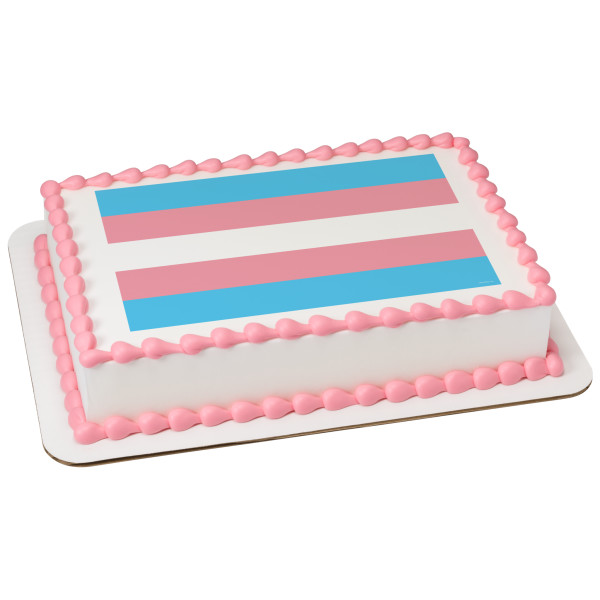 Transgender Pride Flag PhotoCake® Edible Image®