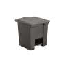 Rubbermaid Commercial, Legacy, 8 gal, Plastic, Black, Square, Receptacle