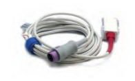 SpO2 Cable LNCS® Masimo 4mm dia. X 7 Foot, TPU Jacket, 8-Pin, Male, Round Connector, Keyed Distal Connector, Female 9-Pin D-Sub Connector, Triple Keyed Proximal Connector For DPM 6, DPM 7, Accutorr 3, Accutorr 7, Passport 8, Passport 12, T1 Patient Monitor
