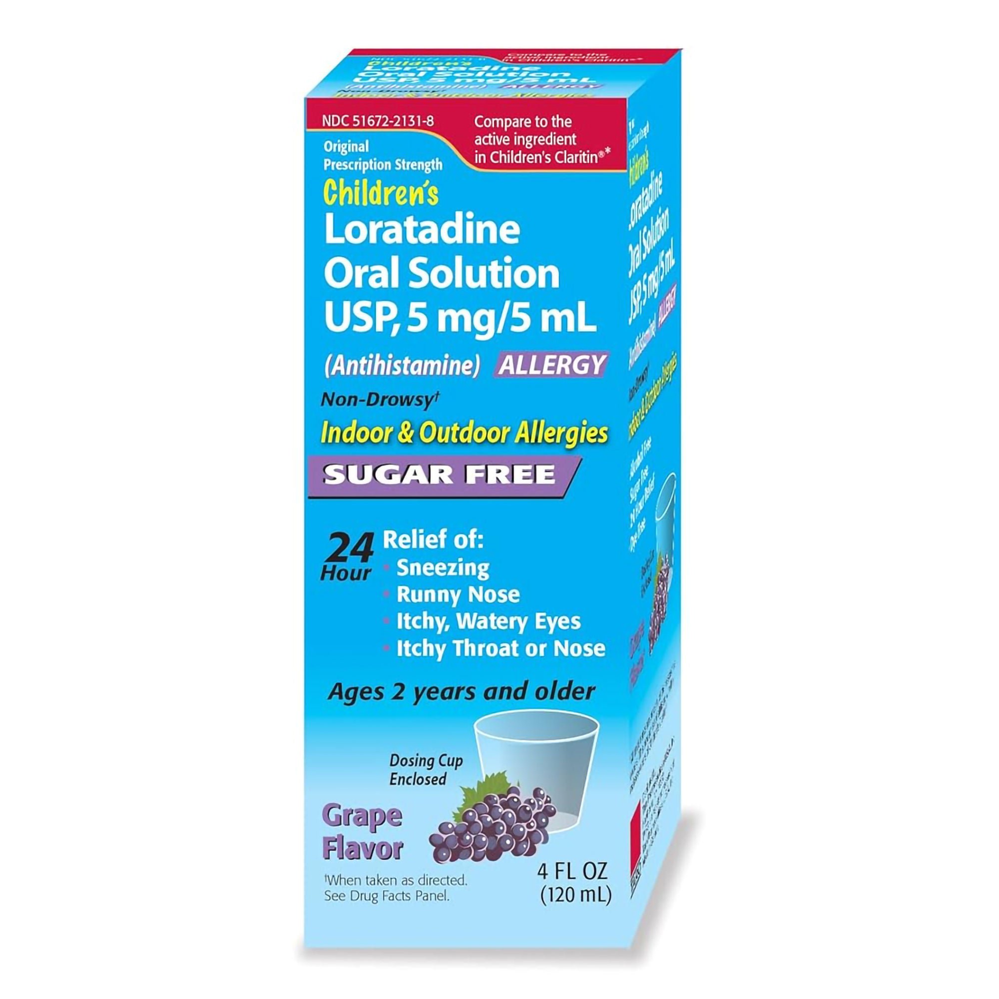 Taro LORATADINE, SOL ORAL SUG/FREE GRAPE 5MG/5ML 4OZ