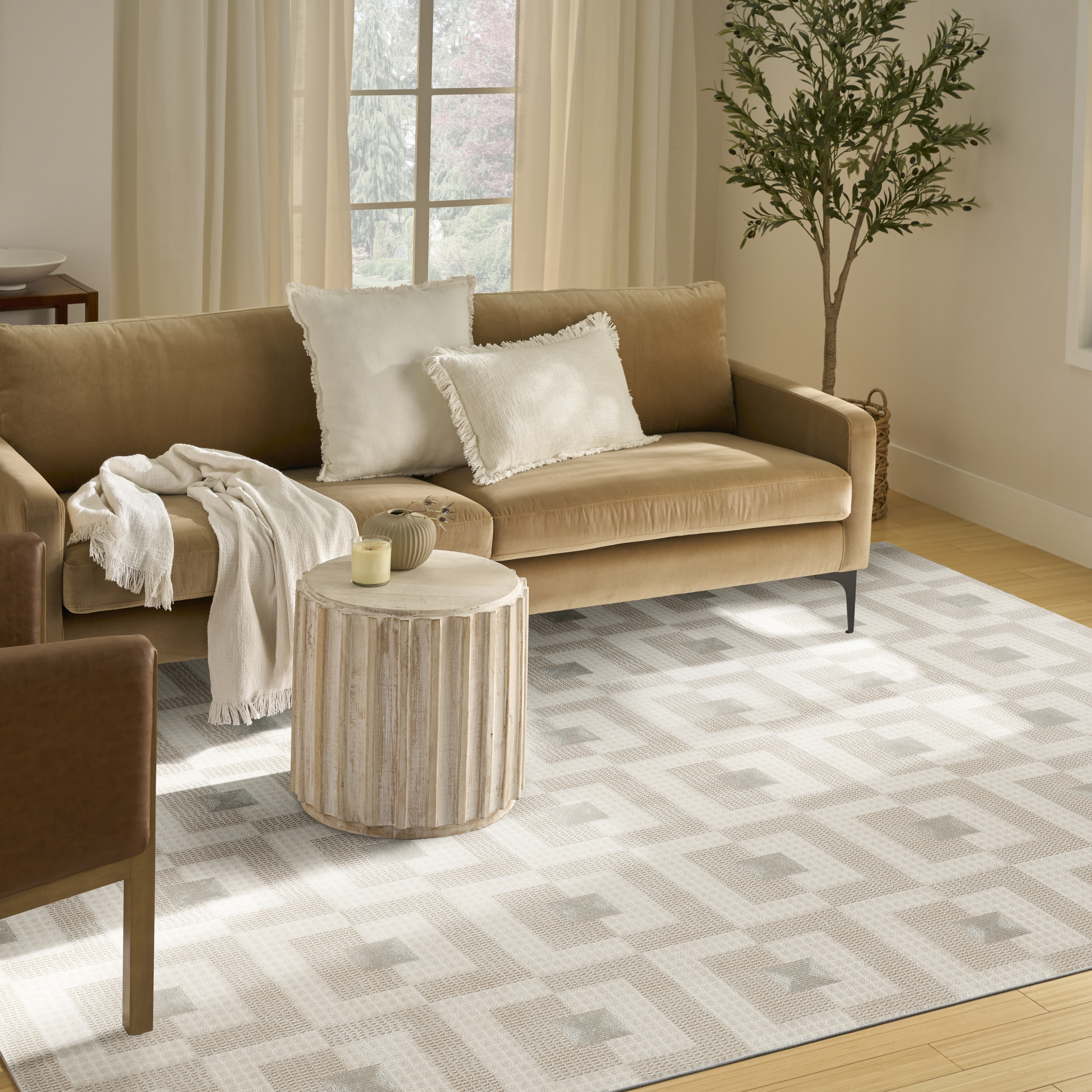 Nourison Nordic 8' x 10' Ivory Beige Modern Indoor Rug
