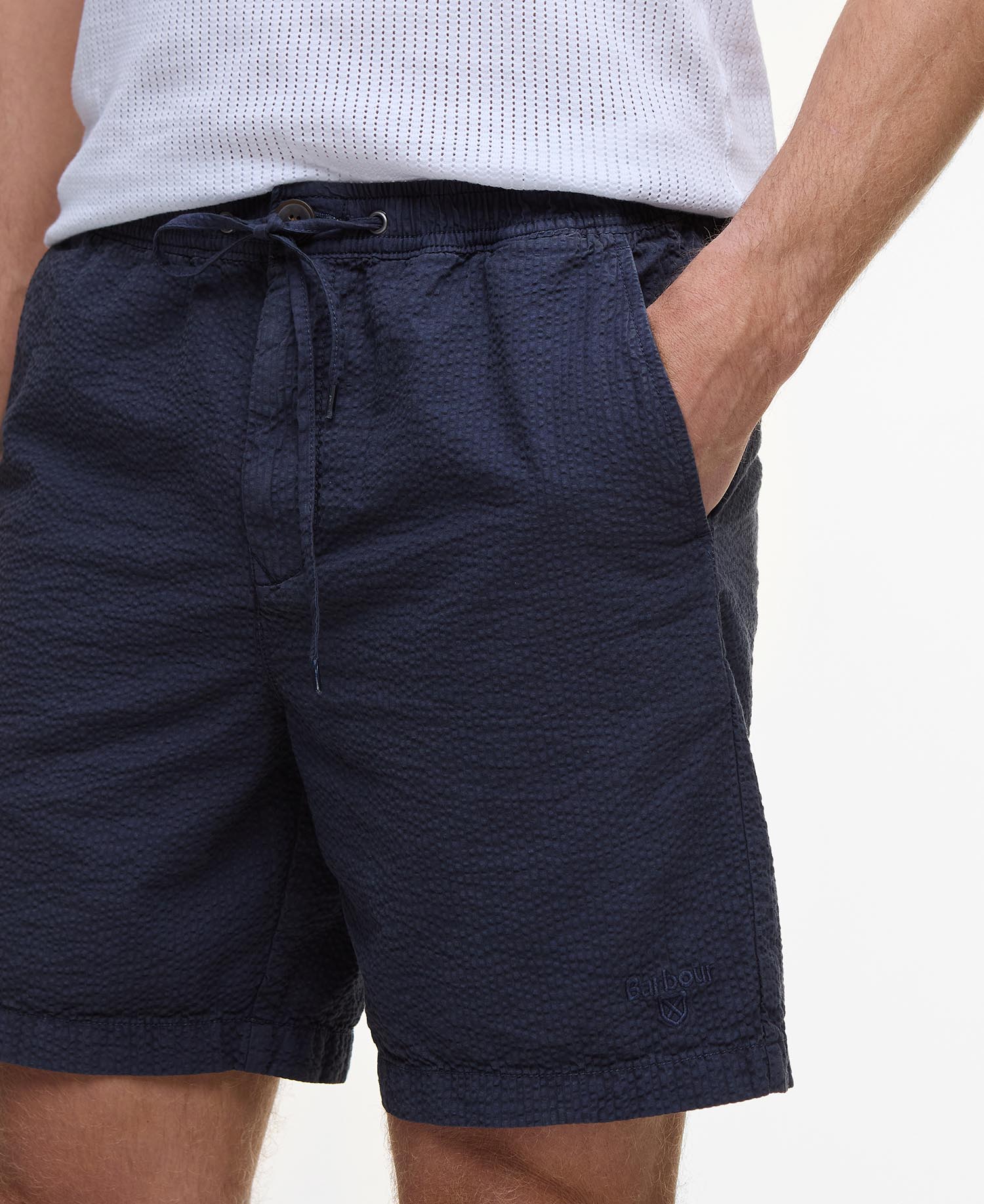 Seersucker Relaxed Shorts image number 4