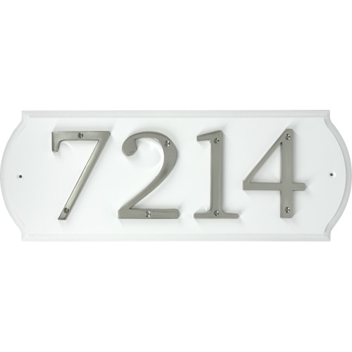 White Paintable Address Plaque Plaques Address Letters, Numbers