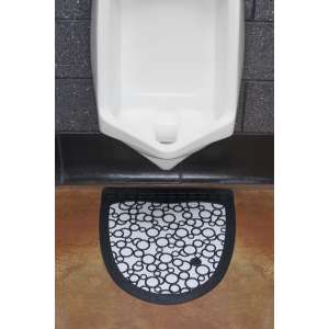Hillyard, P-Shield Urinal Mat, 17.50"x20.25", Black, No Added Odor