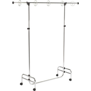 Adjustable Pocket Chart Stand, Metal, Locking Casters, Adjustable to 78", 1 Stand