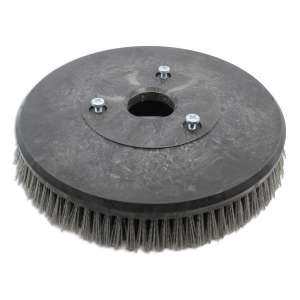 Hillyard, Trident, 13", Abrasive Disc Brush, 80 Grit Tynex, Gray